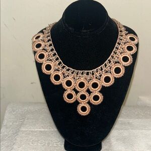 Rose Gold Filigree Necklace